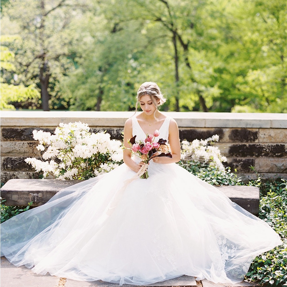 David bridal A Line wedding dress